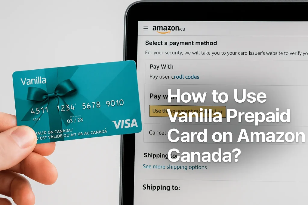 How to Use Prepaid Card on Amazon Canada – Complete Guide 2025 1 How to use Vanilla Prepaid Card on Amazon Canada – step by step guide for online shopping with prepaid cards 2025.