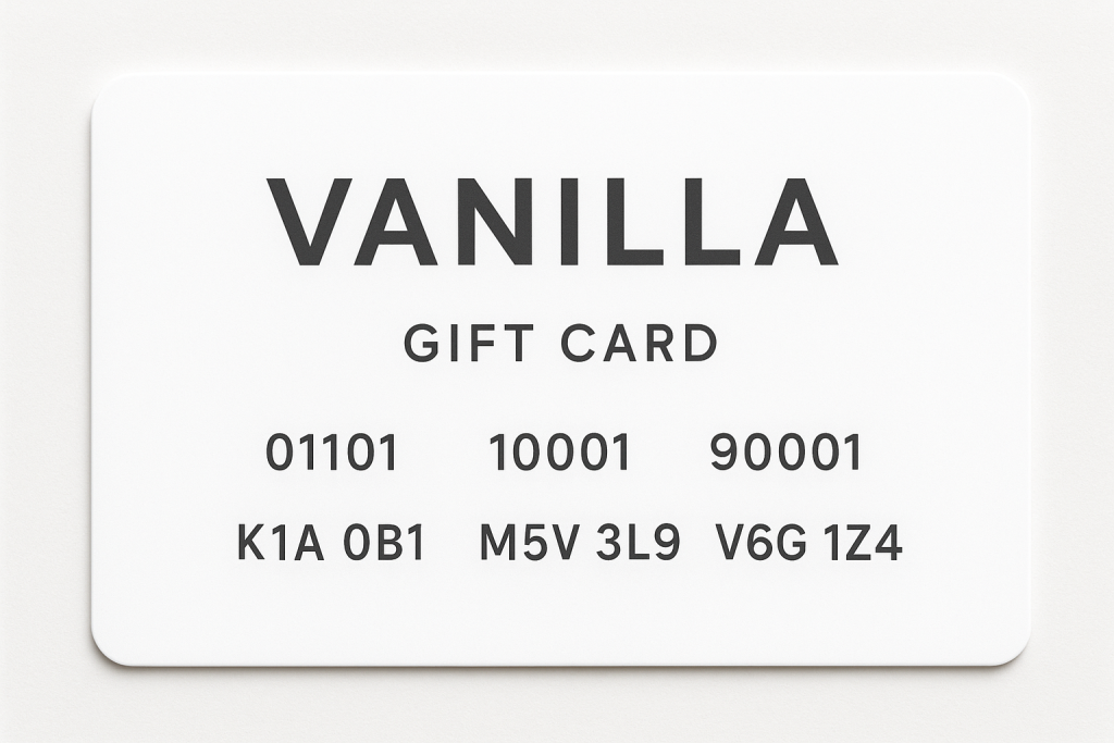 Current image: what is vanilla prepaid register postal codes